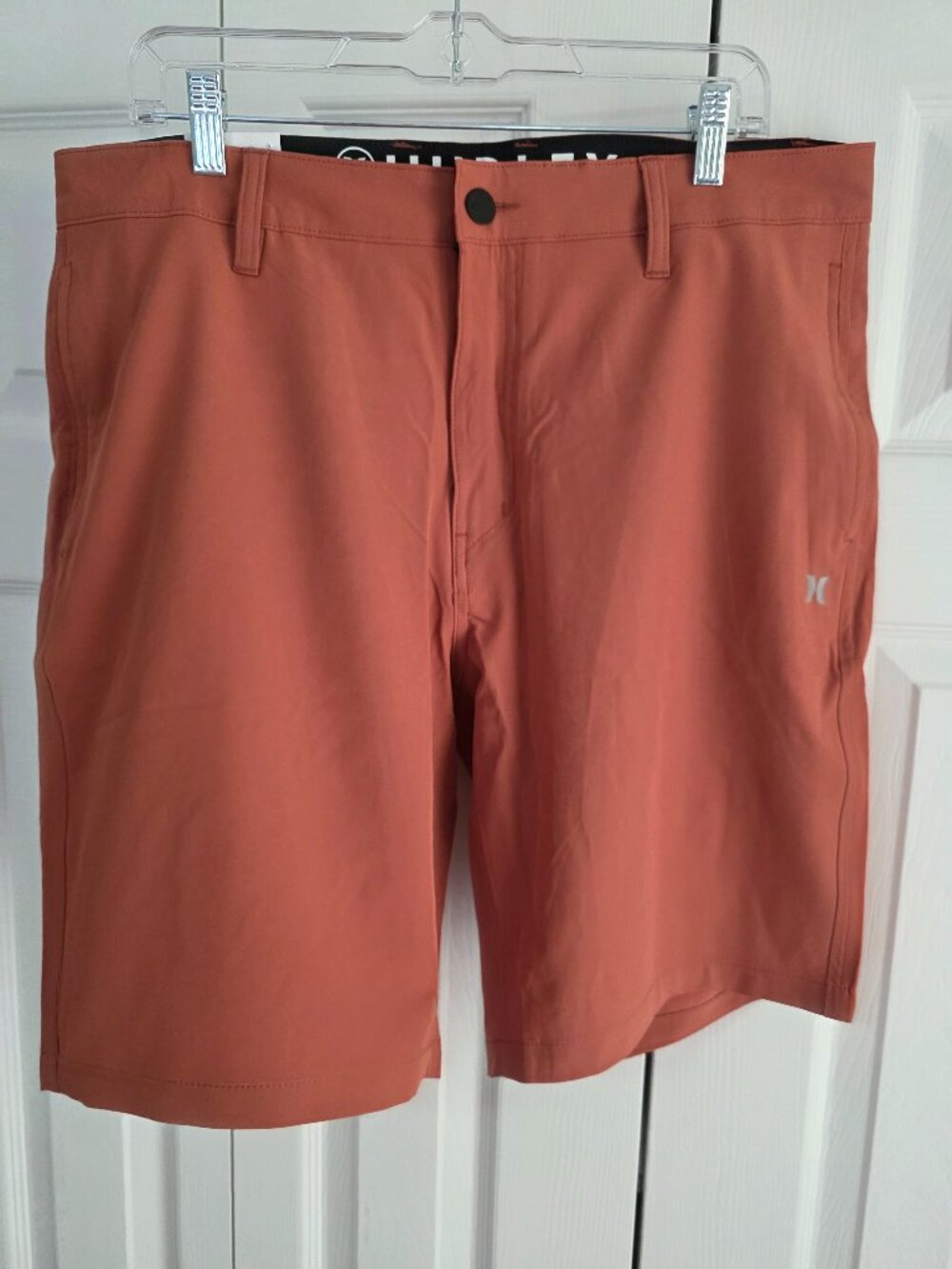 Hurley Men’s All Day Hybrid Shorts Size 36 Rust Orange NEW WITH TAGS